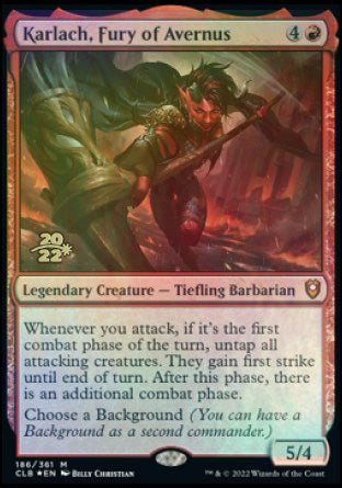 Karlach, Fury of Avernus [Commander Legends: Battle for Baldur's Gate Prerelease Promos] - Magic: The Gathering - Card Brawlers | Quebec | Canada |