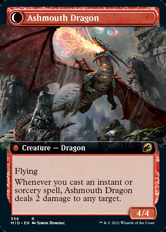 Smoldering Egg // Ashmouth Dragon (Extended Art) [Innistrad: Midnight Hunt] - Magic: The Gathering - Card Brawlers | Quebec | Canada |