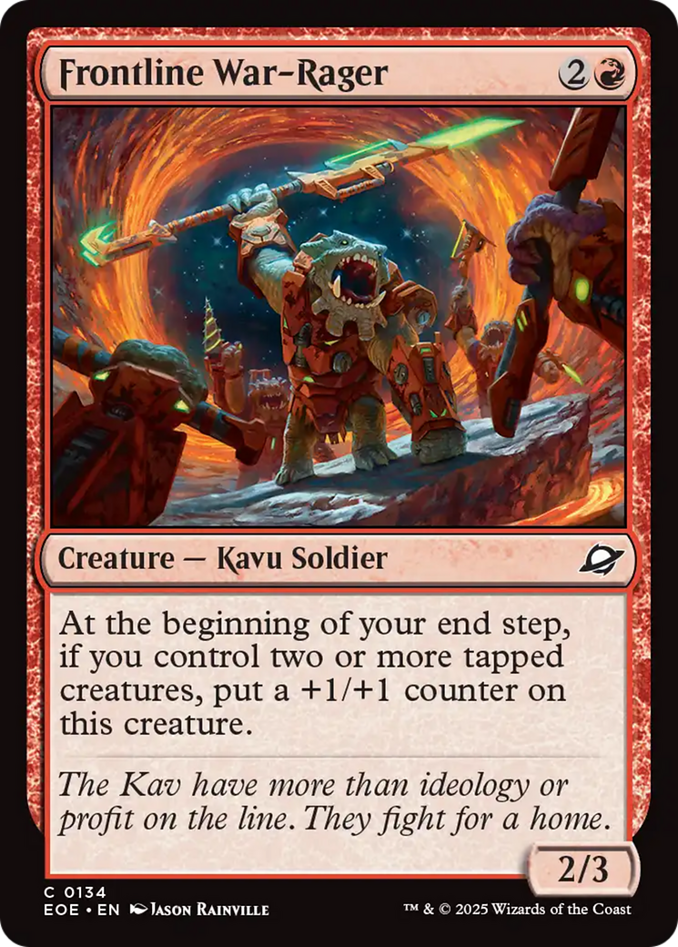 Frontline War-Rager [Edge of Eternities] - Magic: The Gathering - Card Brawlers | Quebec | Canada |