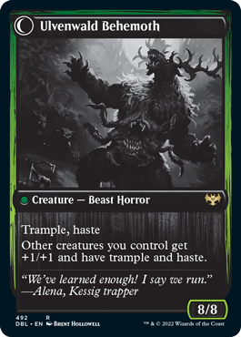 Ulvenwald Oddity // Ulvenwald Behemoth [Innistrad: Double Feature] - Magic: The Gathering - Card Brawlers | Quebec | Canada |
