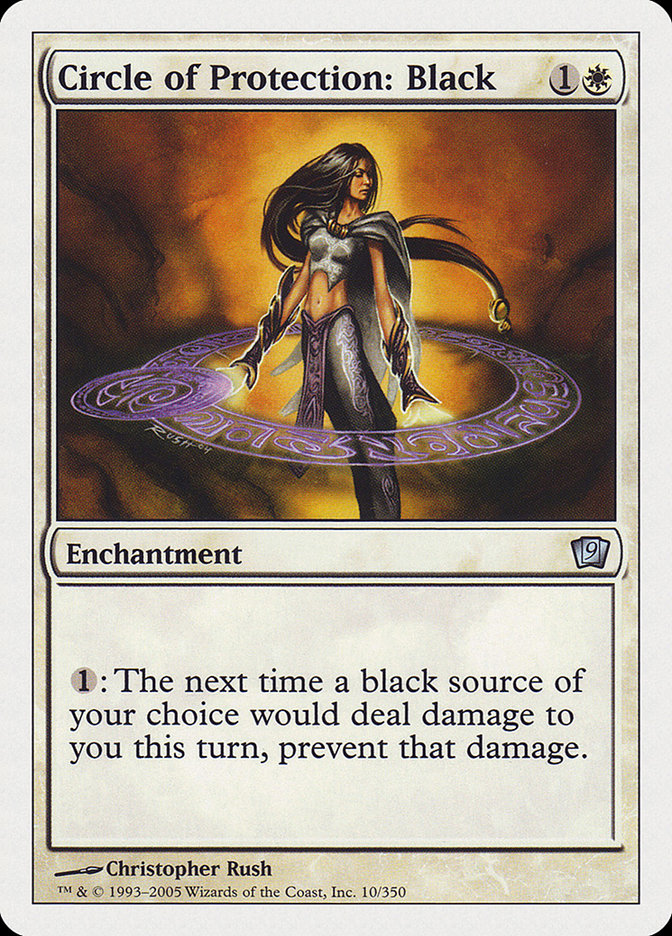 Circle of Protection: Black [Ninth Edition] - Magic: The Gathering - Card Brawlers | Quebec | Canada |