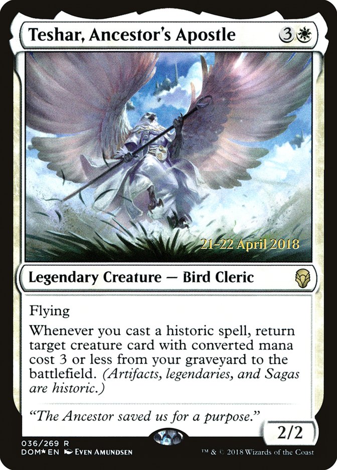 Teshar, Ancestor's Apostle [Dominaria Prerelease Promos] - Magic: The Gathering - Card Brawlers | Quebec | Canada |