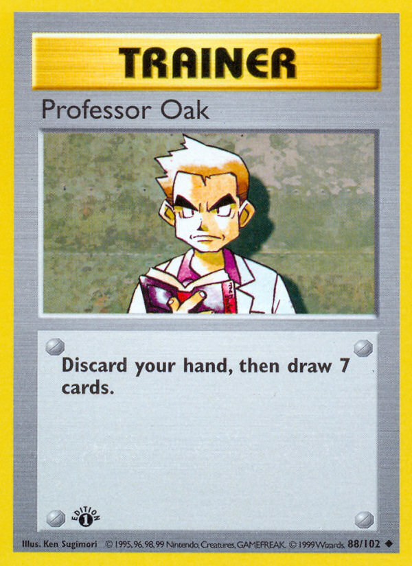 Professor Oak (88/102) (Shadowless) [Base Set 1st Edition] - Pokémon - Card Brawlers | Quebec | Canada |