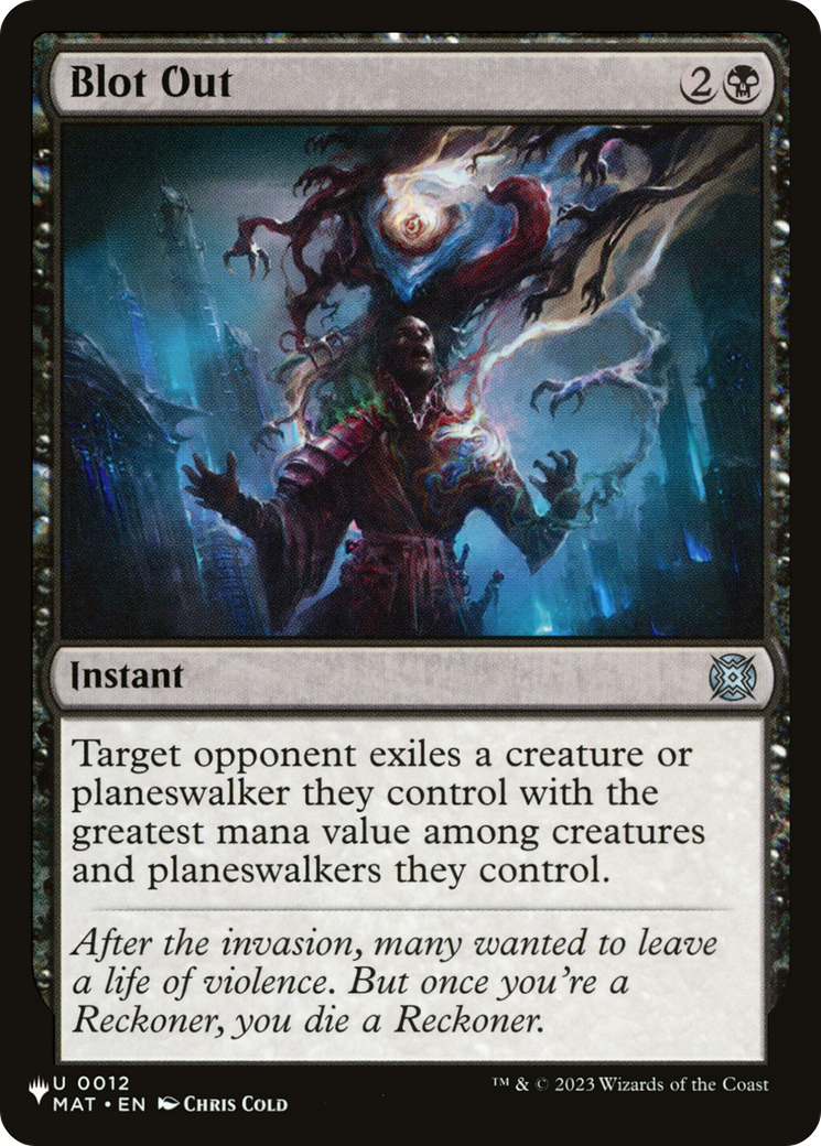 Blot Out [The List] - Magic: The Gathering - Card Brawlers | Quebec | Canada |