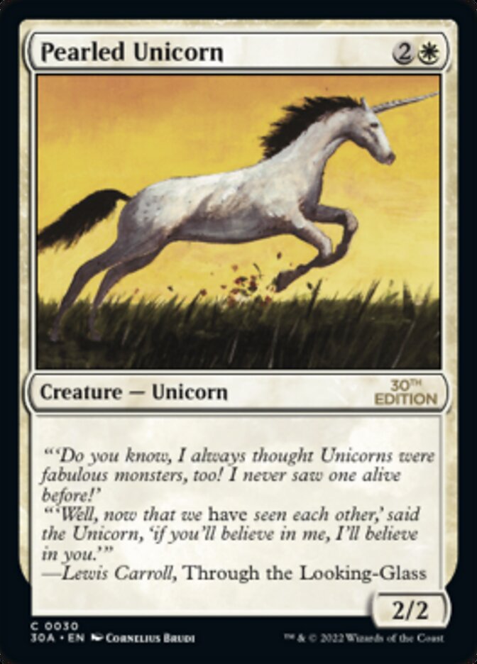 Pearled Unicorn [30th Anniversary Edition] - Magic: The Gathering - Card Brawlers | Quebec | Canada |