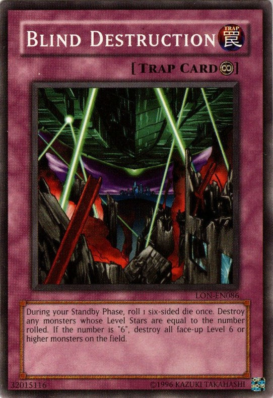 Blind Destruction [LON-EN086] Common - Yu-Gi-Oh! - Card Brawlers | Quebec | Canada |