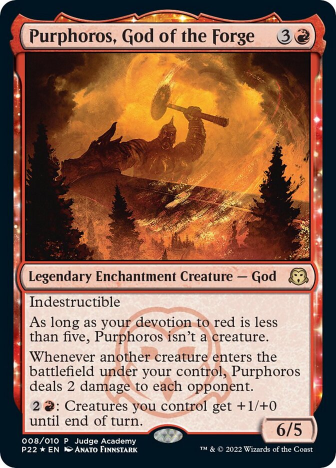 Purphoros, God of the Forge [Judge Gift Cards 2022] - Magic: The Gathering - Card Brawlers | Quebec | Canada |