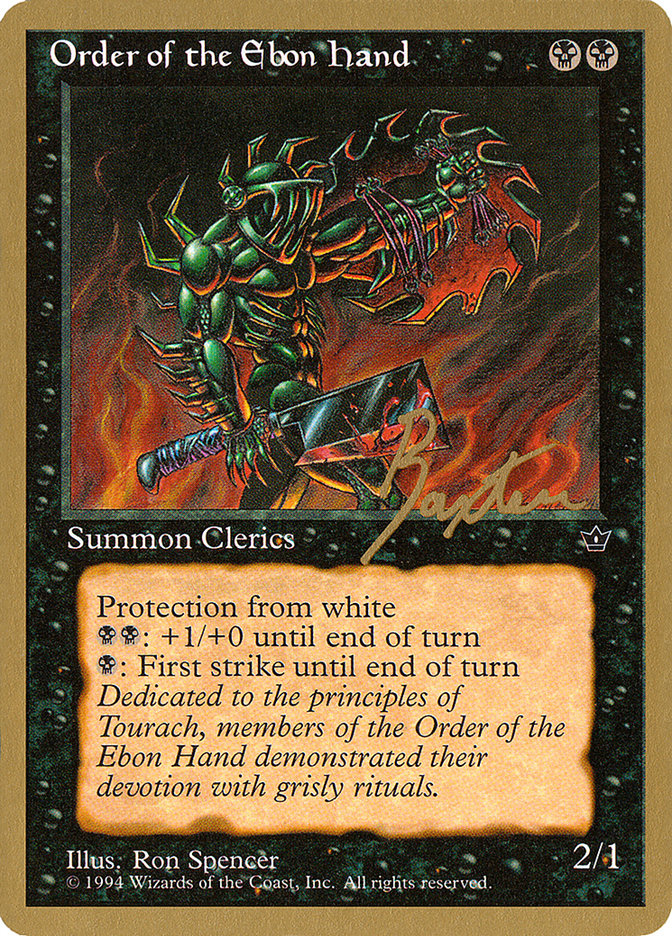 Order of the Ebon Hand (Spencer) (George Baxter) [Pro Tour Collector Set] - Magic: The Gathering - Card Brawlers | Quebec | Canada |
