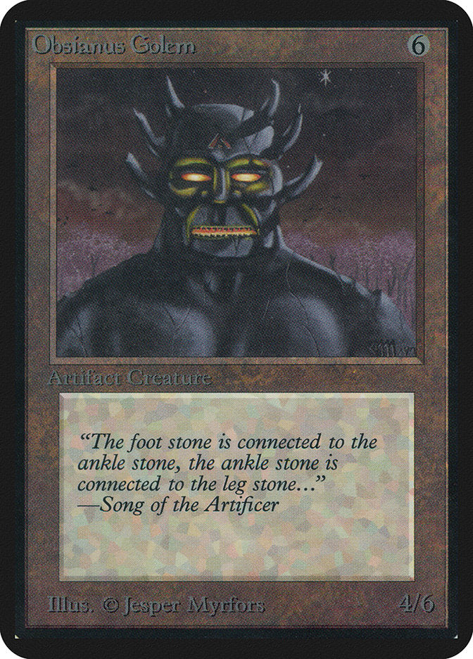 Obsianus Golem [Alpha Edition] - Magic: The Gathering - Card Brawlers | Quebec | Canada |