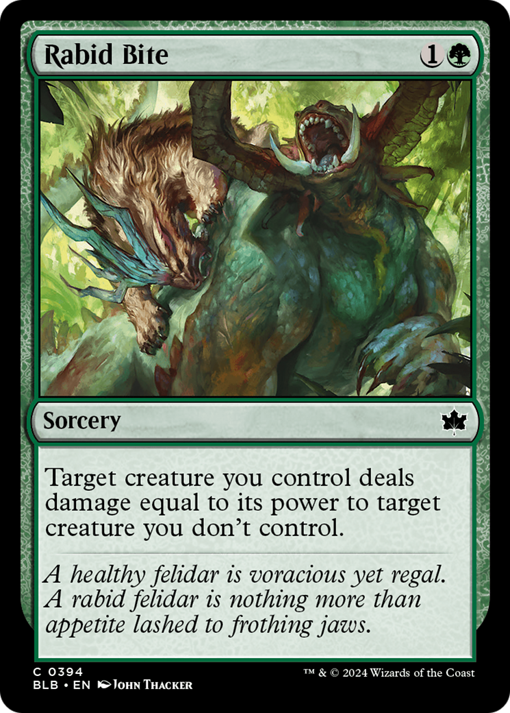 Rabid Bite [Bloomburrow] - Magic: The Gathering - Card Brawlers | Quebec | Canada |