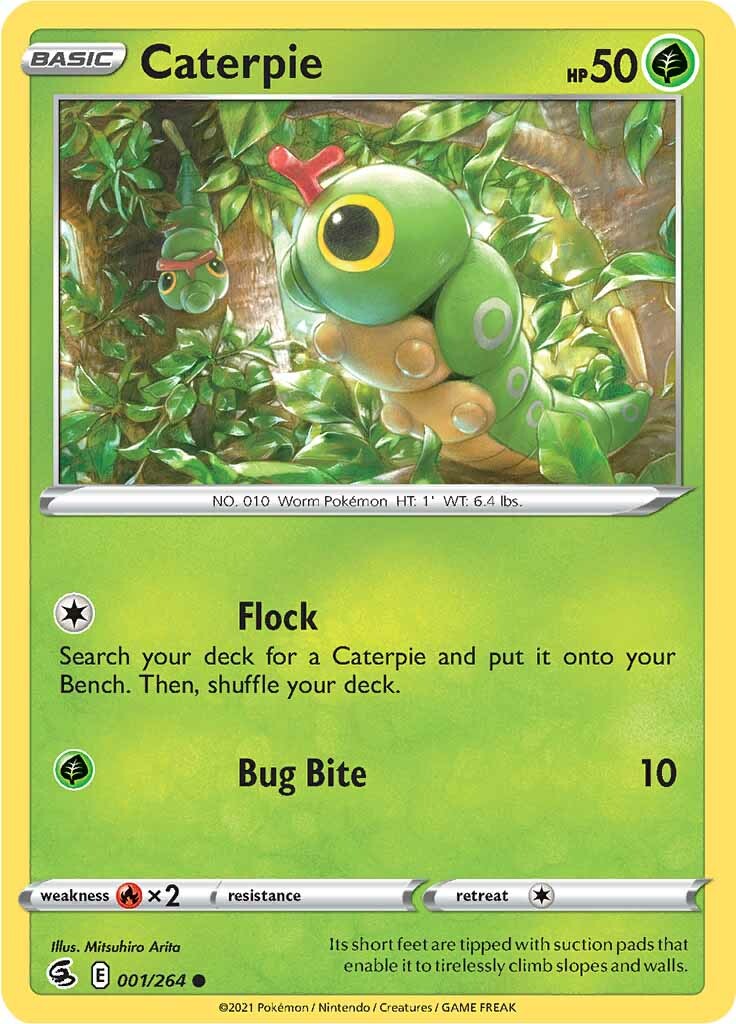Caterpie (001/264) [Sword & Shield: Fusion Strike] - Pokémon - Card Brawlers | Quebec | Canada |