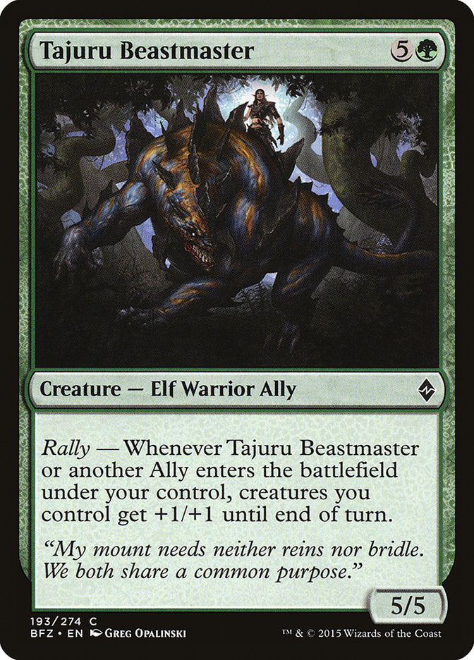 Tajuru Beastmaster [Battle for Zendikar] - Magic: The Gathering - Card Brawlers | Quebec | Canada |