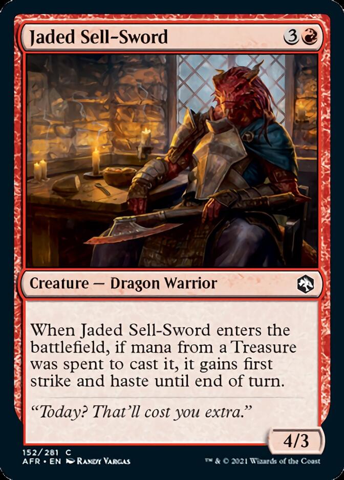 Jaded Sell-Sword [Dungeons & Dragons: Adventures in the Forgotten Realms] - Magic: The Gathering - Card Brawlers | Quebec | Canada |