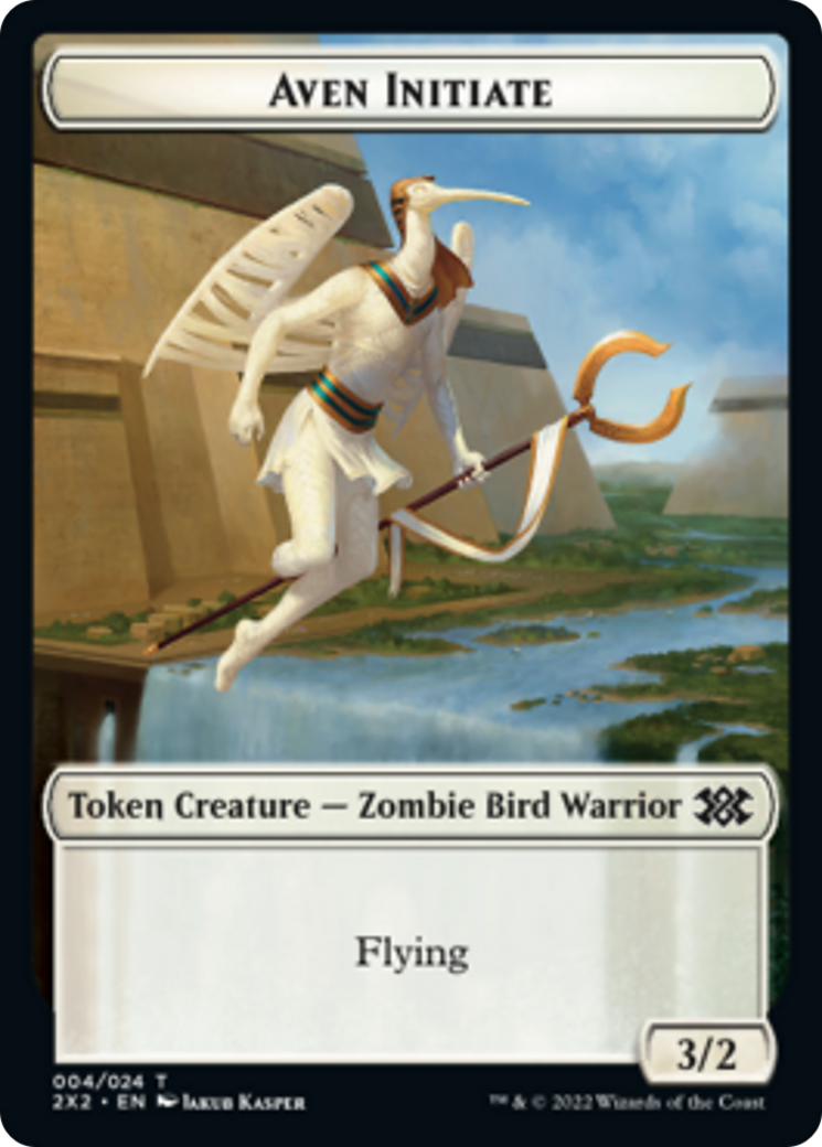 Egg // Aven Initiate Double-Sided Token [Double Masters 2022 Tokens] - Magic: The Gathering - Card Brawlers | Quebec | Canada |