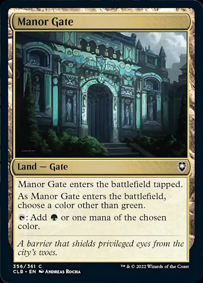 Manor Gate [Commander Legends: Battle for Baldur's Gate] - Magic: The Gathering - Card Brawlers | Quebec | Canada |