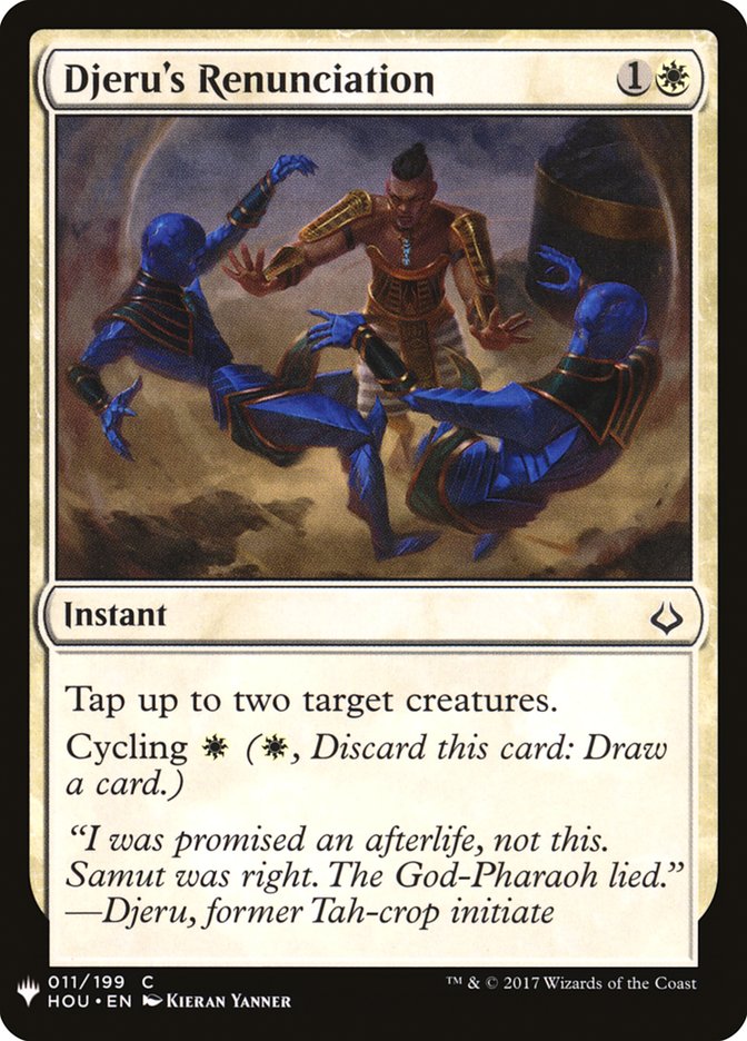 Djeru's Renunciation [Mystery Booster] - Magic: The Gathering - Card Brawlers | Quebec | Canada |
