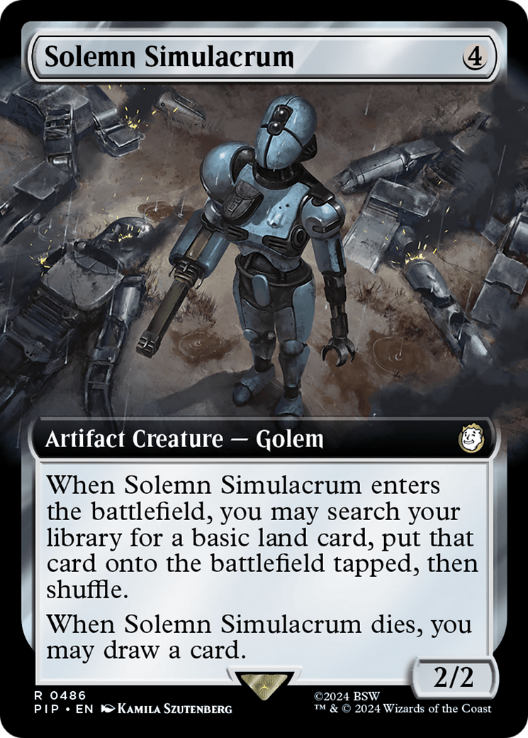 Solemn Simulacrum (Extended Art) [Fallout] - Magic: The Gathering - Card Brawlers | Quebec | Canada |