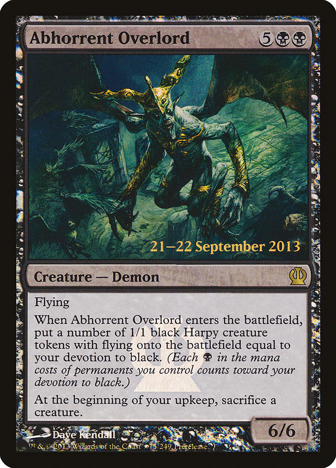 Abhorrent Overlord [Theros Prerelease Promos] - Magic: The Gathering - Card Brawlers | Quebec | Canada |