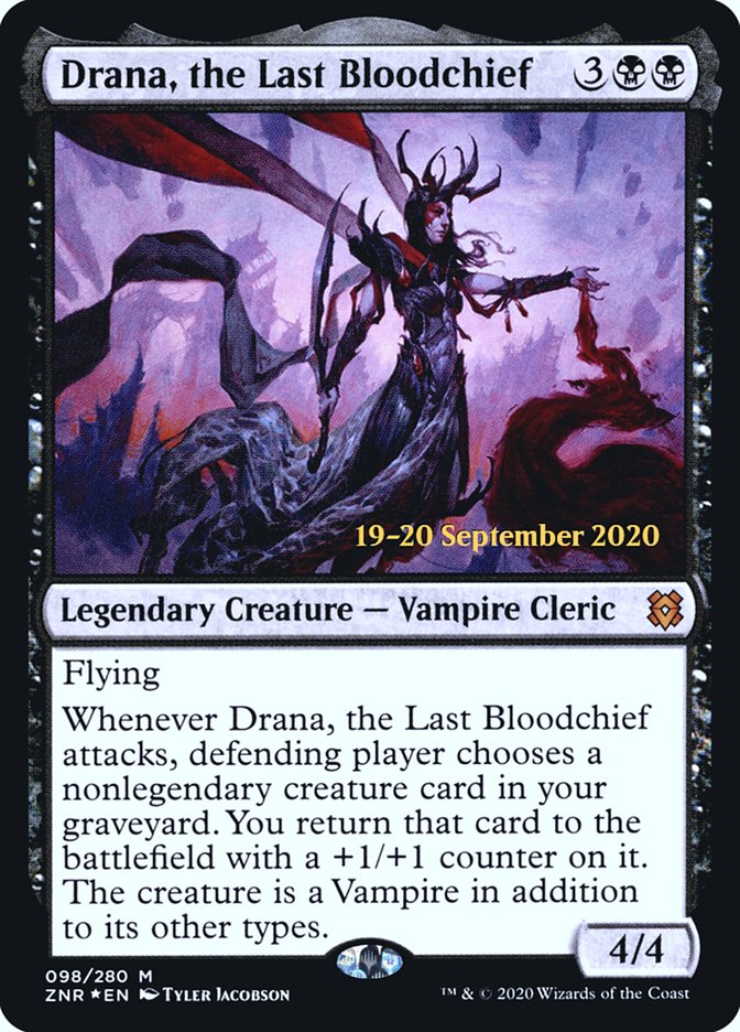 Drana, the Last Bloodchief [Zendikar Rising Prerelease Promos] - Magic: The Gathering - Card Brawlers | Quebec | Canada |