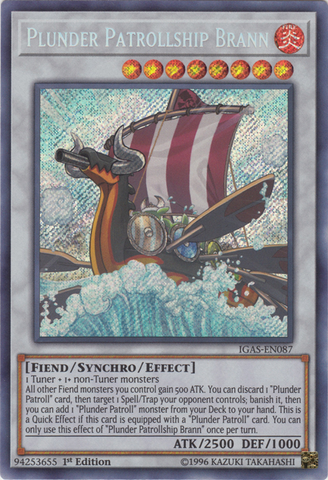 Plunder Patrollship Brann [IGAS-EN087] Secret Rare - Yu-Gi-Oh! - Card Brawlers | Quebec | Canada |
