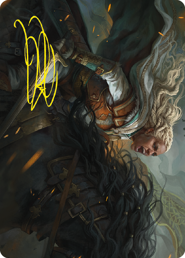 Eowyn, Fearless Knight Art Card (Gold-Stamped Signature) [The Lord of the Rings: Tales of Middle-earth Art Series] - Magic: The Gathering - Card Brawlers | Quebec | Canada |
