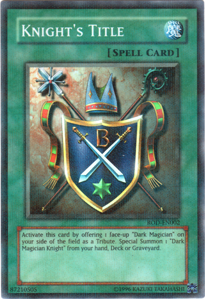 Knight's Title (Reshef of Destruction) [ROD-EN002] Super Rare - Yu-Gi-Oh! - Card Brawlers | Quebec | Canada |