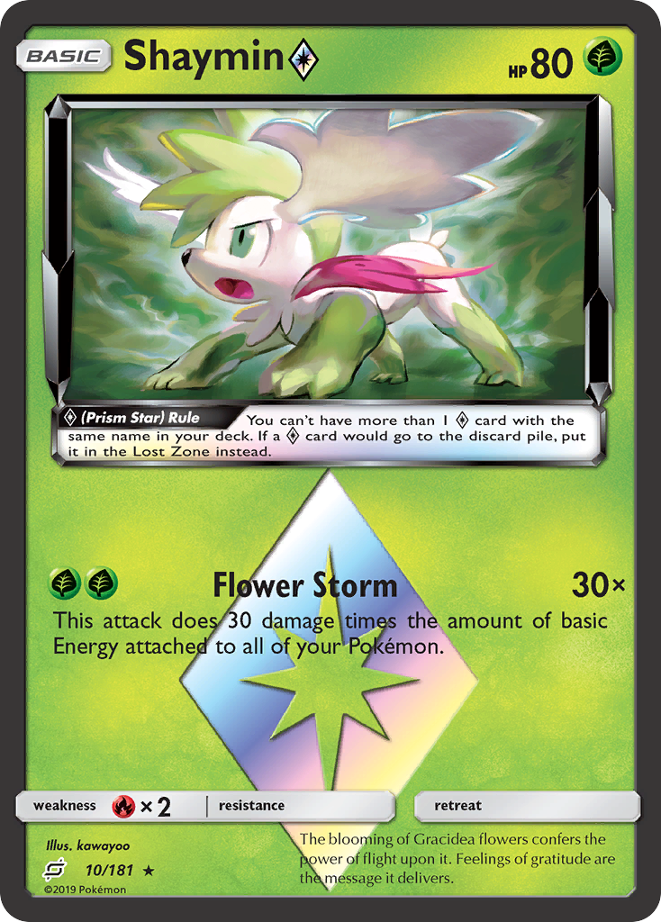 Shaymin (10/181) (Prism Star) [Sun & Moon: Team Up] - Pokémon - Card Brawlers | Quebec | Canada |