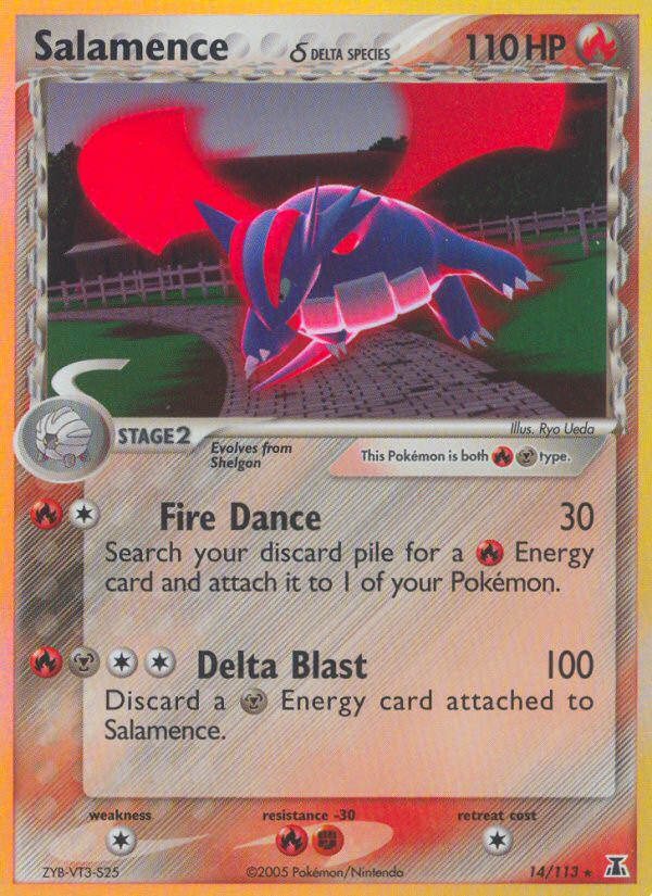 Salamence (14/113) (Delta Species) [EX: Delta Species] - Pokémon - Card Brawlers | Quebec | Canada |