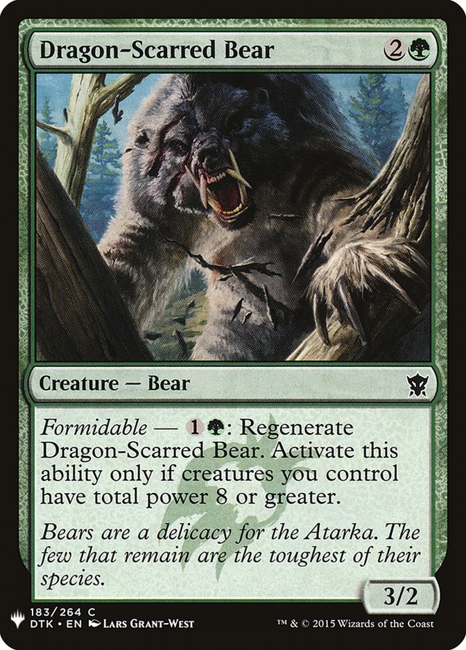 Dragon-Scarred Bear [Mystery Booster] - Magic: The Gathering - Card Brawlers | Quebec | Canada |