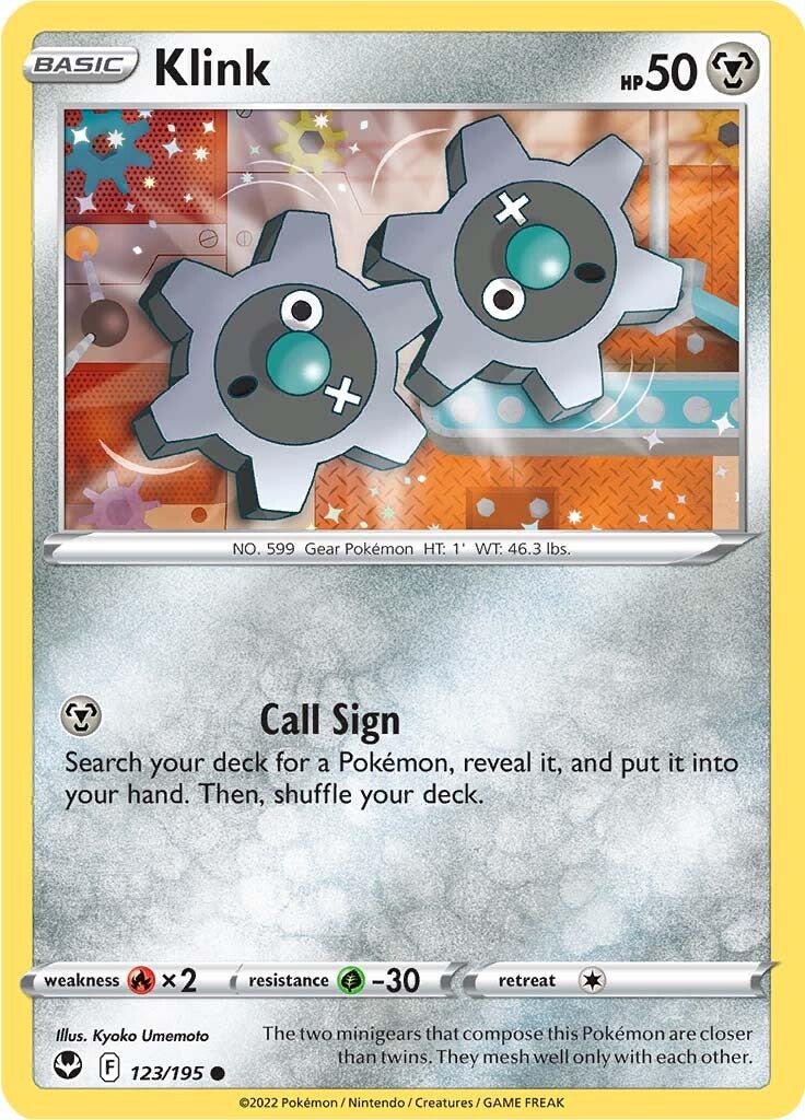 Klink (123/195) [Sword & Shield: Silver Tempest] - Pokémon - Card Brawlers | Quebec | Canada |