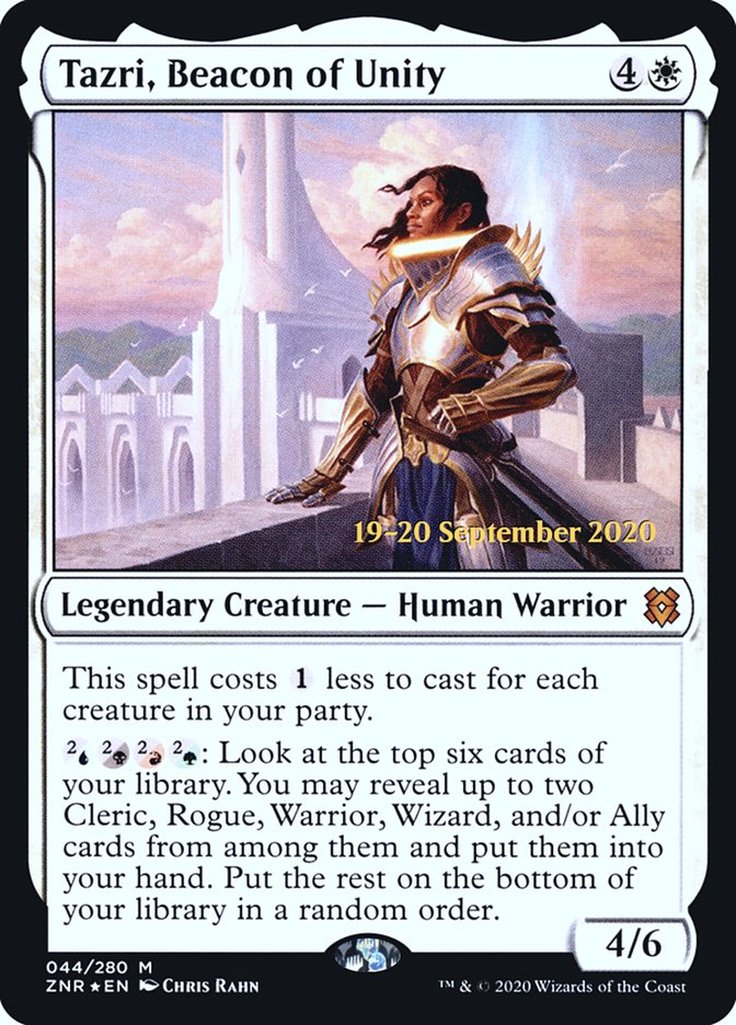 Tazri, Beacon of Unity [Zendikar Rising Prerelease Promos] - Magic: The Gathering - Card Brawlers | Quebec | Canada |
