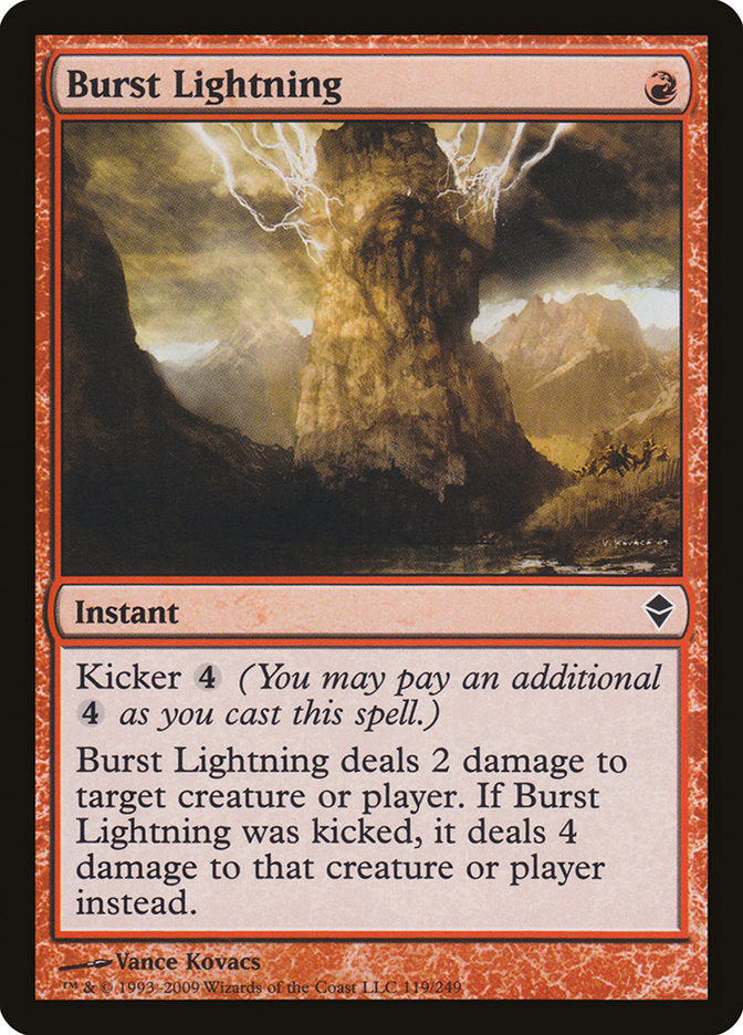 Burst Lightning [Zendikar] - Magic: The Gathering - Card Brawlers | Quebec | Canada |