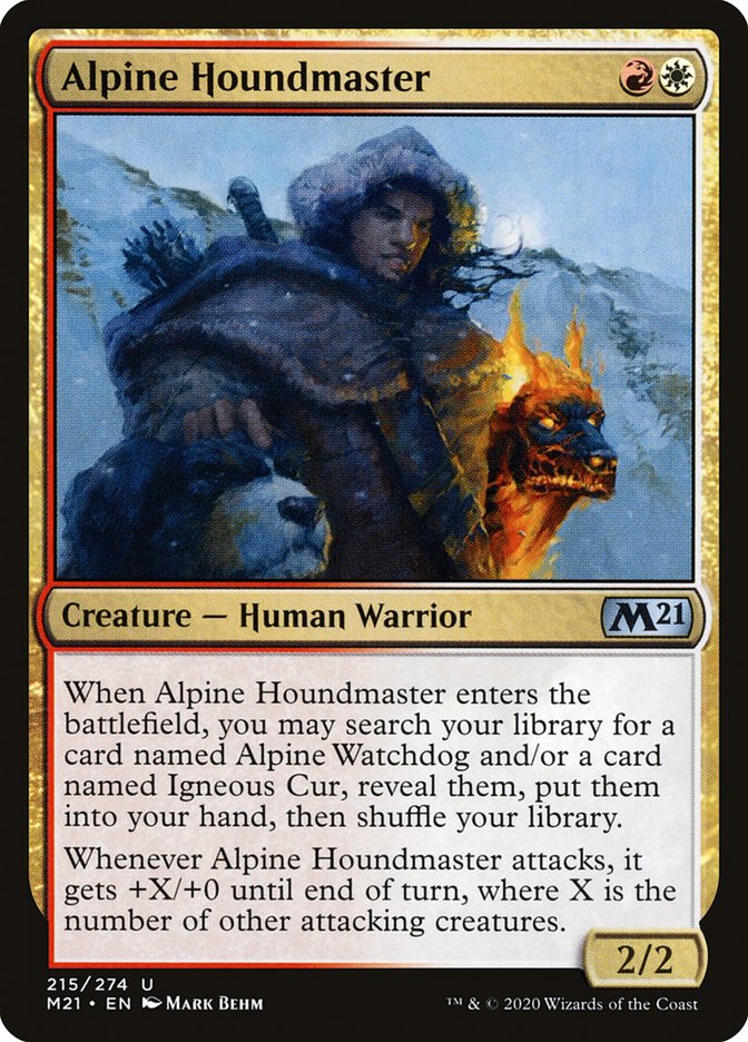 Alpine Houndmaster [Core Set 2021] - Magic: The Gathering - Card Brawlers | Quebec | Canada |
