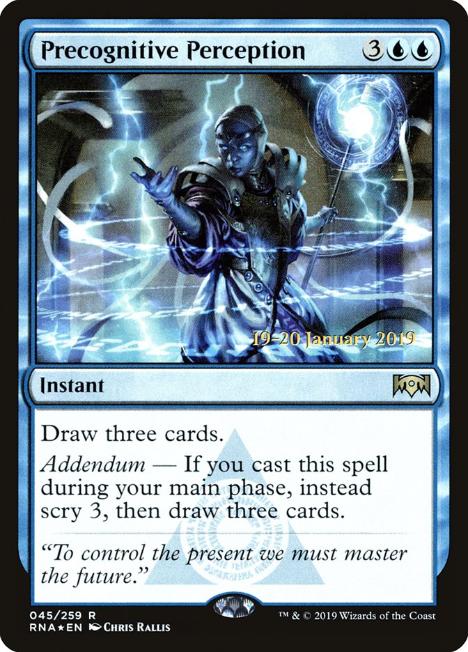 Precognitive Perception [Ravnica Allegiance Prerelease Promos] - Magic: The Gathering - Card Brawlers | Quebec | Canada |