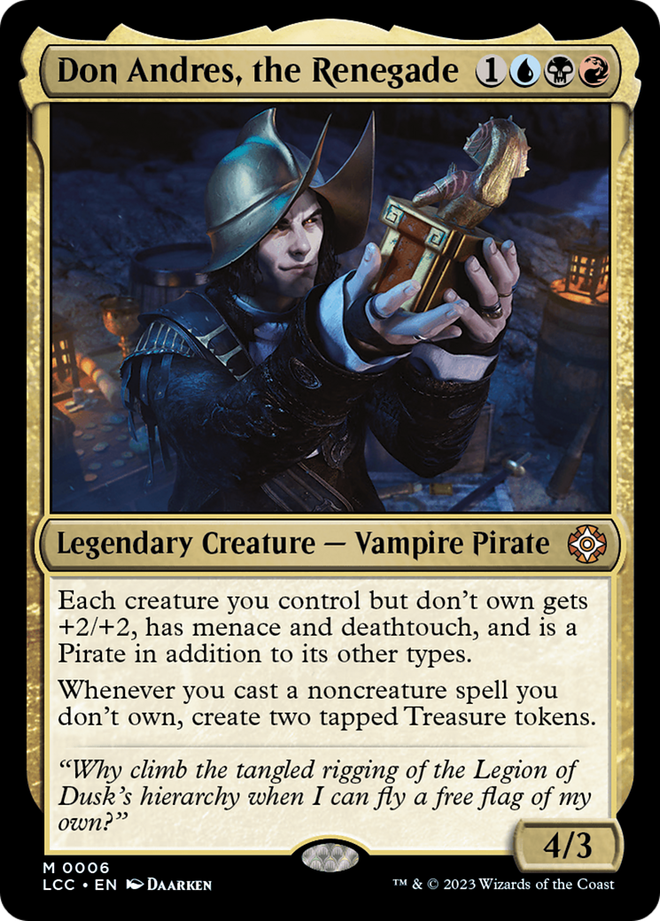 Don Andres, the Renegade [The Lost Caverns of Ixalan Commander] - Magic: The Gathering - Card Brawlers | Quebec | Canada |