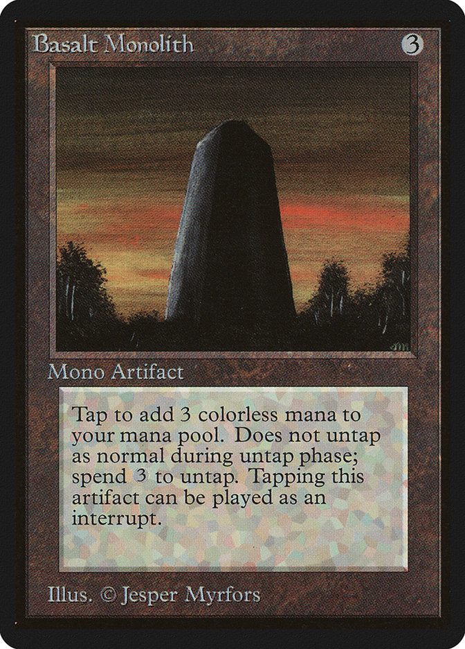 Basalt Monolith [Beta Edition] - Magic: The Gathering - Card Brawlers | Quebec | Canada |
