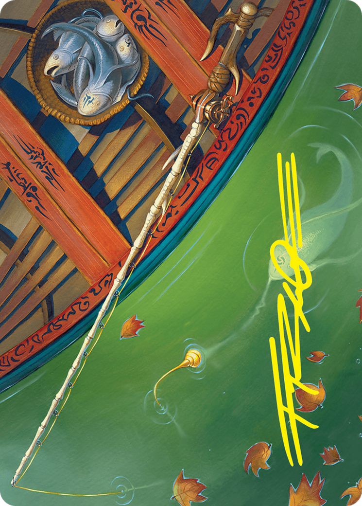 Fishing Pole Art Card (18/54) (Gold-Stamped Signature) [Foundations Art Series] - Magic: The Gathering - Card Brawlers | Quebec | Canada |