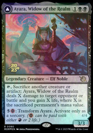 Ayara, Widow of the Realm // Ayara, Furnace Queen [March of the Machine Prerelease Promos] - Magic: The Gathering - Card Brawlers | Quebec | Canada |