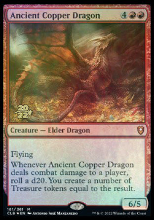 Ancient Copper Dragon [Commander Legends: Battle for Baldur's Gate Prerelease Promos] - Magic: The Gathering - Card Brawlers | Quebec | Canada |