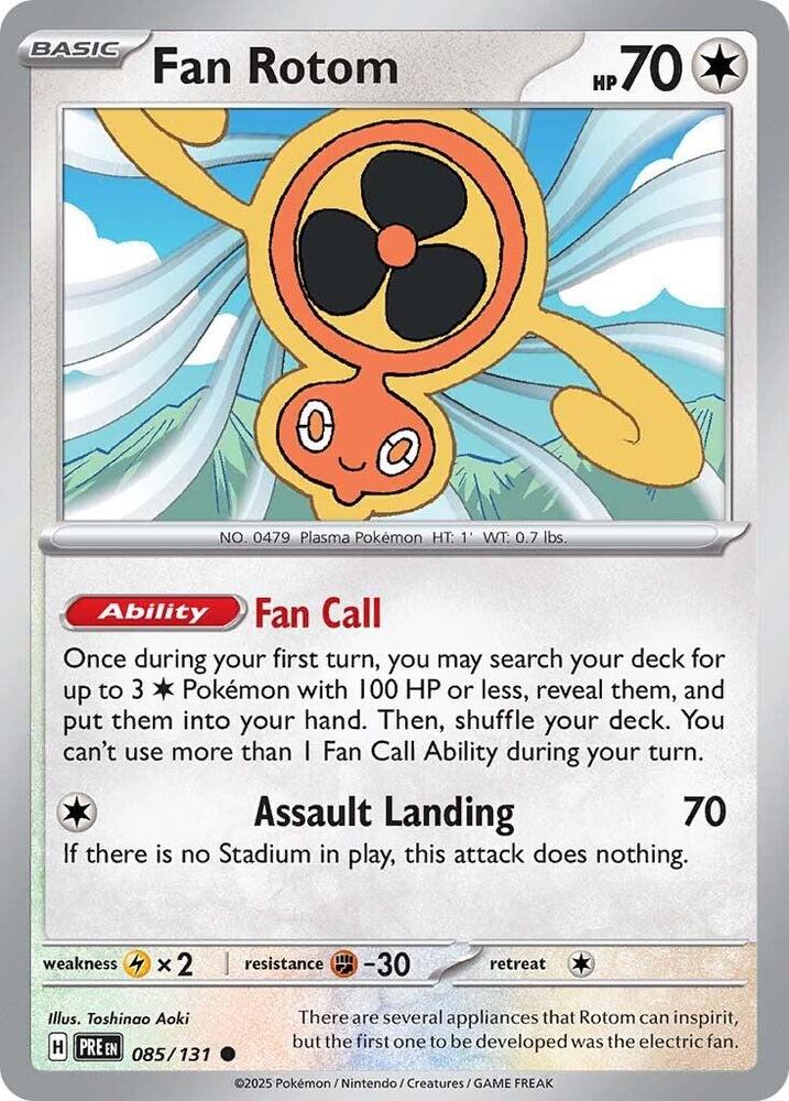 Fan Rotom (085/131) [Scarlet & Violet: Prismatic Evolutions] - Pokémon - Card Brawlers | Quebec | Canada |