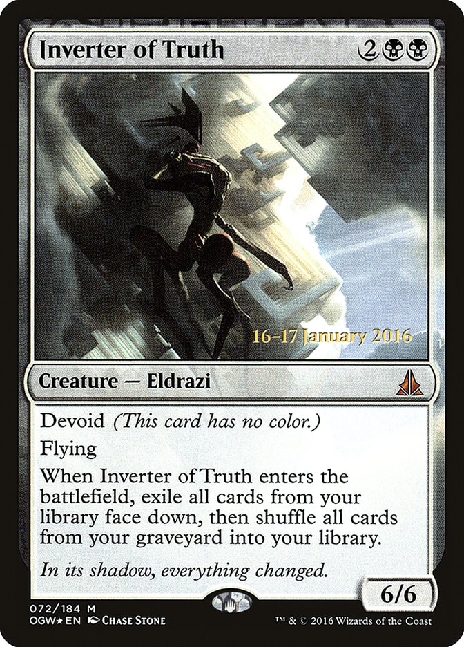 Inverter of Truth [Oath of the Gatewatch Prerelease Promos] - Magic: The Gathering - Card Brawlers | Quebec | Canada |