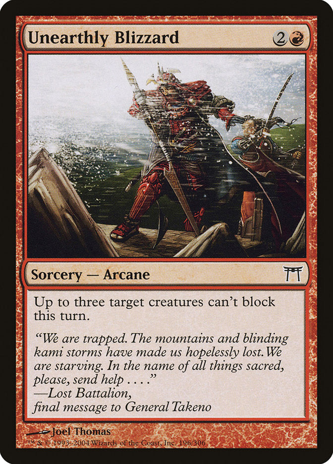 Unearthly Blizzard [Champions of Kamigawa] - Magic: The Gathering - Card Brawlers | Quebec | Canada |