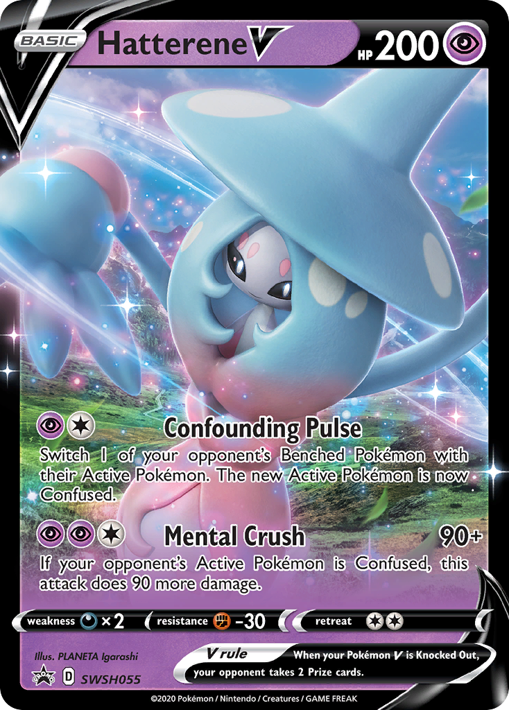 Hatterene V (SWSH055) (Jumbo Card) [Sword & Shield: Black Star Promos] - Pokémon - Card Brawlers | Quebec | Canada |