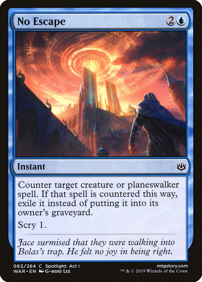 No Escape [War of the Spark] - Magic: The Gathering - Card Brawlers | Quebec | Canada |