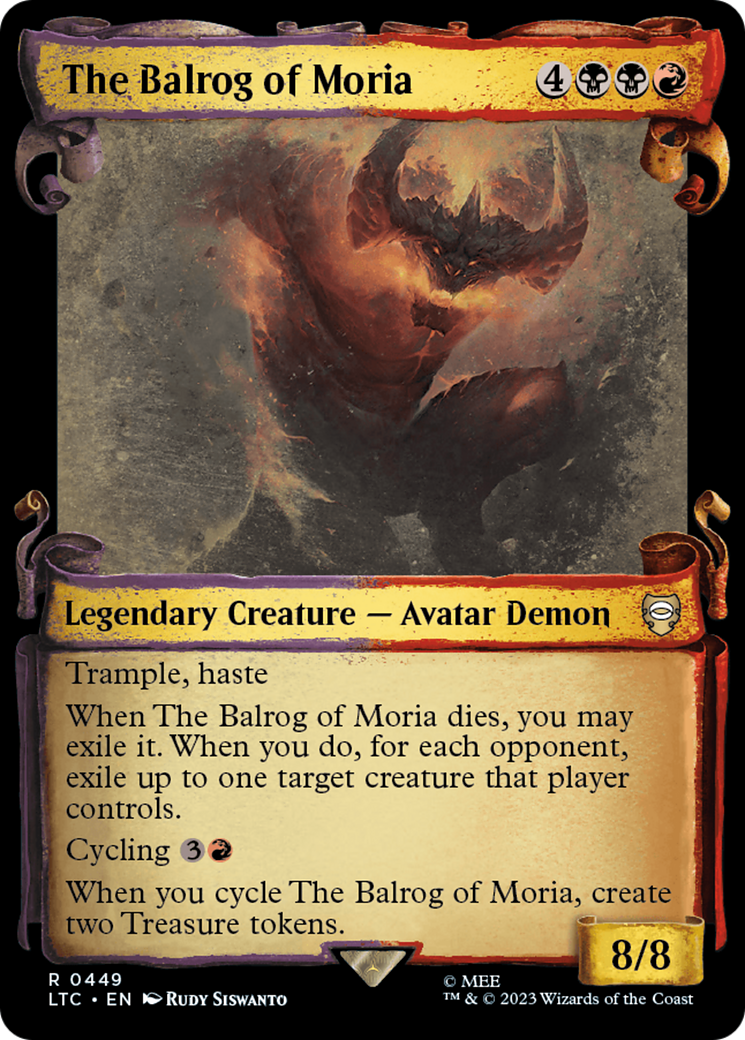 The Balrog of Moria [The Lord of the Rings: Tales of Middle-Earth Commander Showcase Scrolls] - Magic: The Gathering - Card Brawlers | Quebec | Canada |