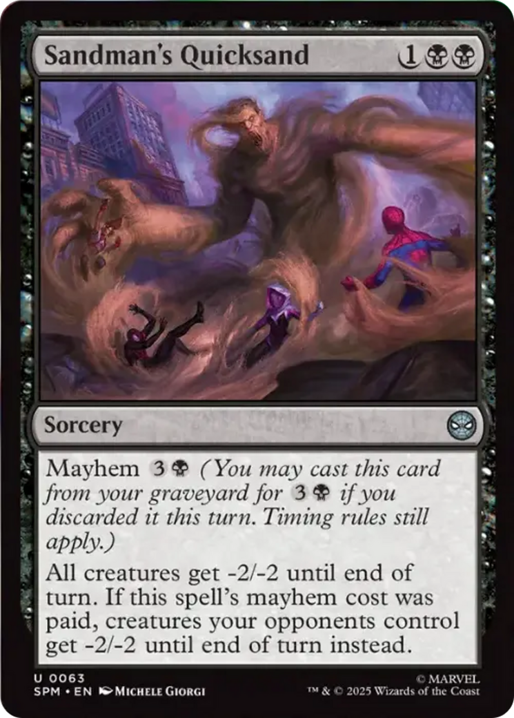 Sandman's Quicksand [Marvel's Spider-Man] - Magic: The Gathering - Card Brawlers | Quebec | Canada |