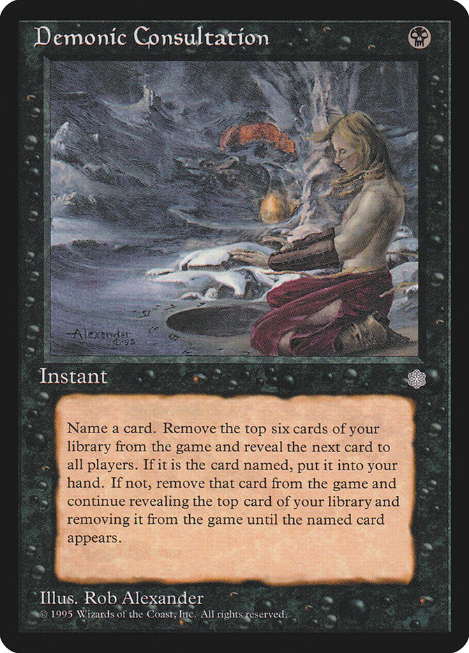 Demonic Consultation [Ice Age] - Magic: The Gathering - Card Brawlers | Quebec | Canada |
