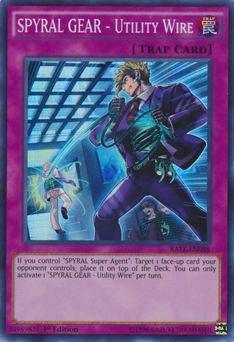 SPYRAL GEAR - Utility Wire [RATE-EN088] Super Rare - Yu-Gi-Oh! - Card Brawlers | Quebec | Canada |