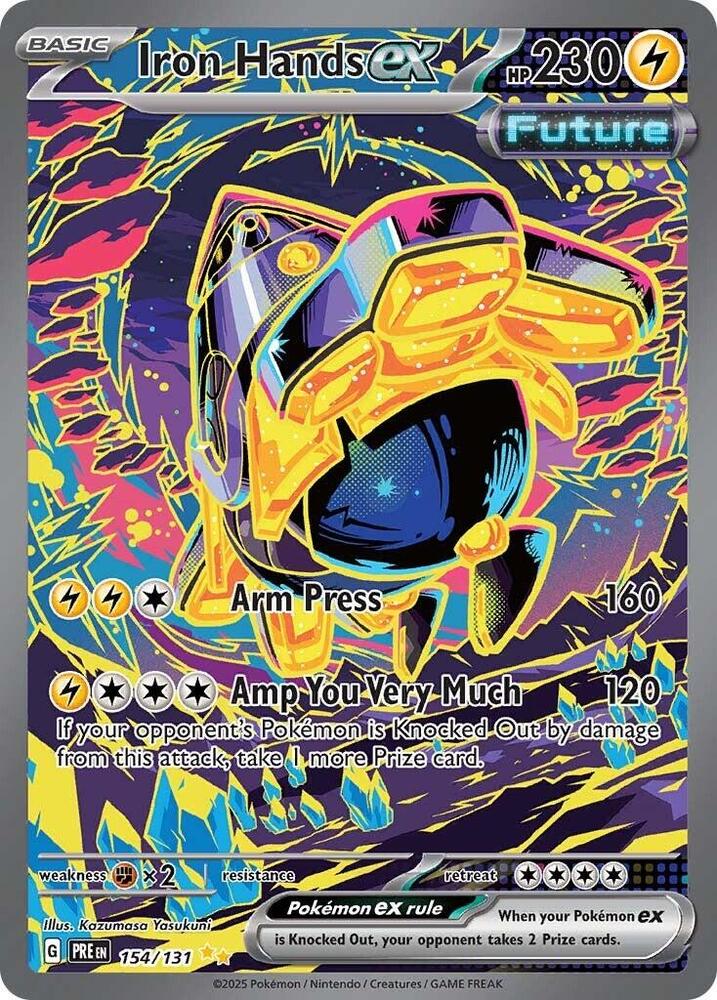 Iron Hands ex (154/131) [Scarlet & Violet: Prismatic Evolutions] - Pokémon - Card Brawlers | Quebec | Canada |