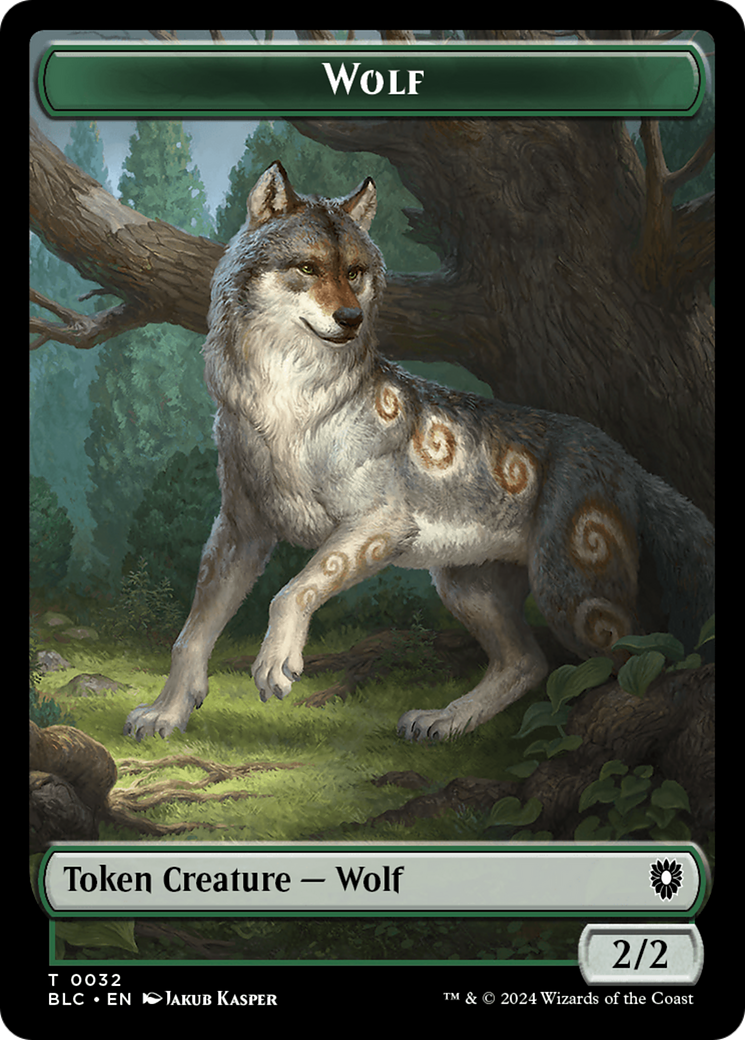 Goat // Wolf (032) Double-Sided Token [Bloomburrow Commander Tokens] - Magic: The Gathering - Card Brawlers | Quebec | Canada |